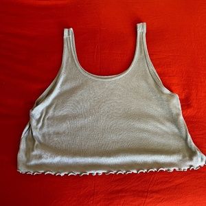 Light Blue/Grey Aerie Tank Top, Size Large